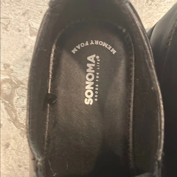 Sonoma Black Slip-On Loafers boys size 6 - Picture 5 of 6